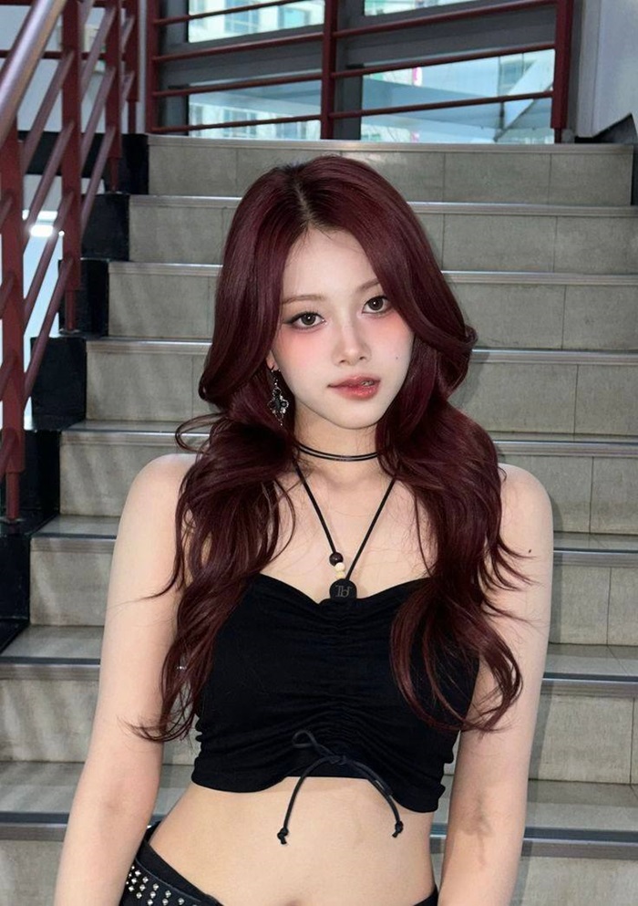 ảnh nâu đỏ cherry ngầu lòi