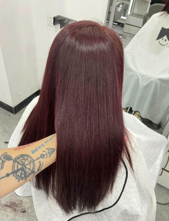 ảnh nâu đỏ cherry ngầu nhất