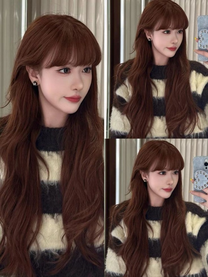 ảnh nâu hạt dẻ đỏ thắm