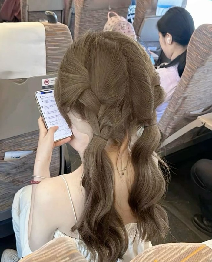 ảnh nâu tây tóc tết
