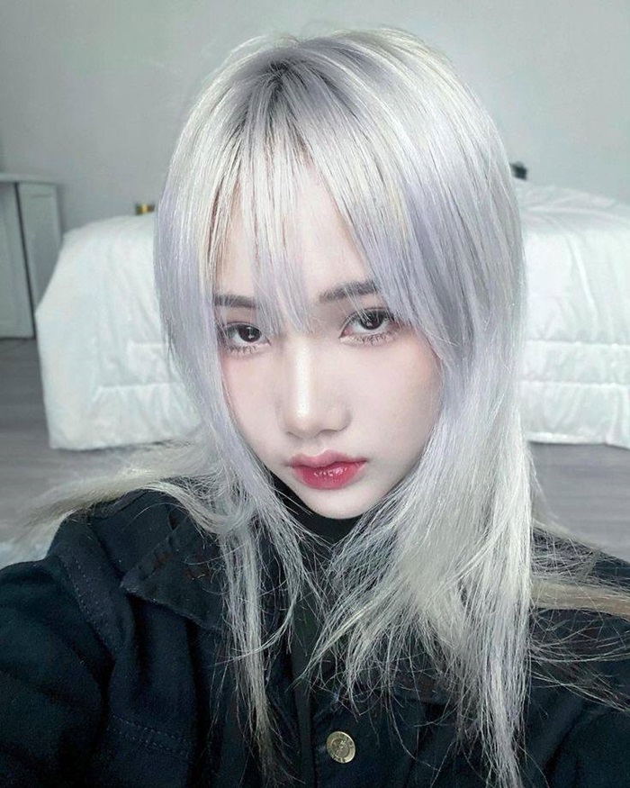 ảnh tóc bạch kim chất