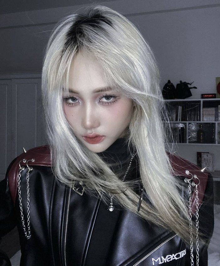 ảnh tóc bạch kim siêu chất