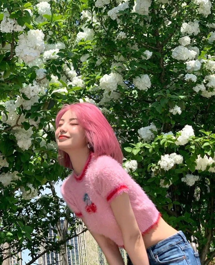ảnh tóc hồng cute nhất