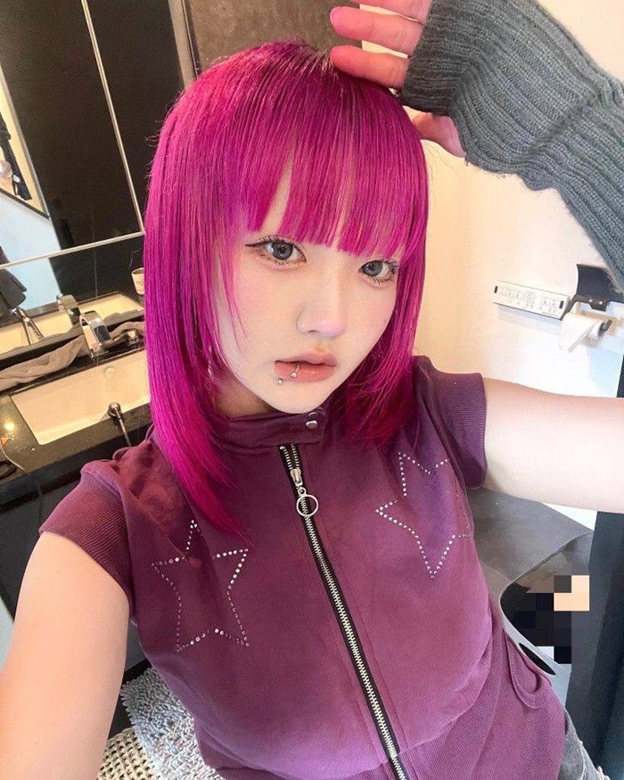 ảnh tóc hồng siêu đẹp