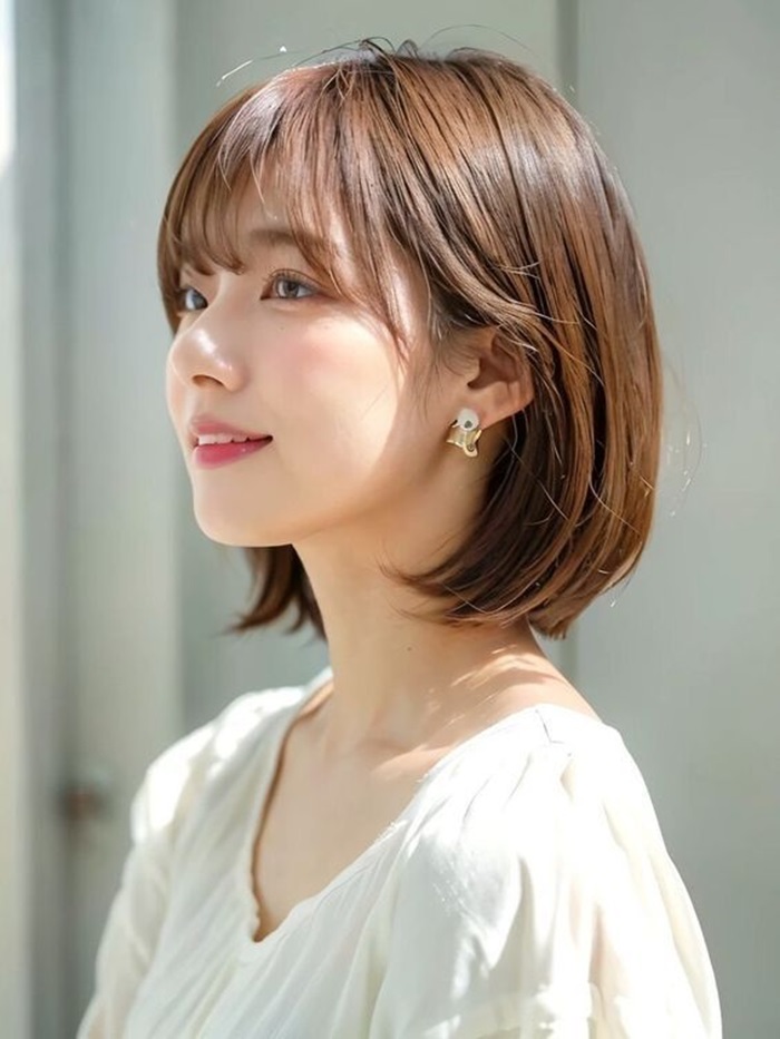 ảnh tóc mái cực dễ thương