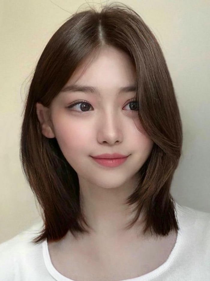 ảnh tóc mái dễ thương
