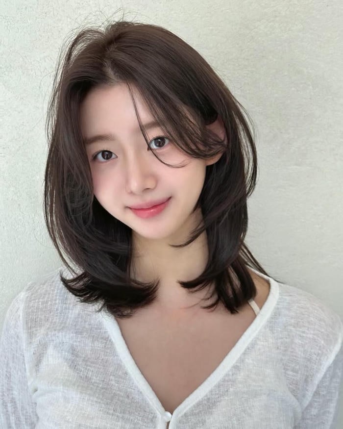 ảnh tóc mái siêu dễ thương