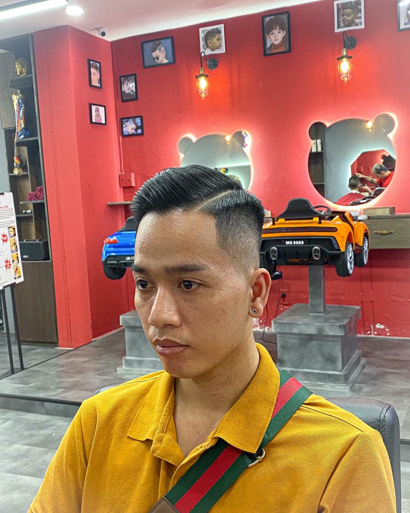 ảnh tóc nam mùa hè vuốt