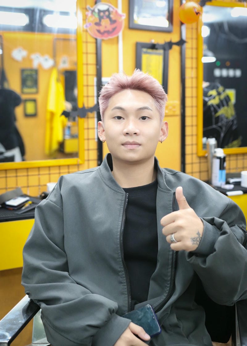 ảnh tóc nam ngắn mặt tròn ngầu