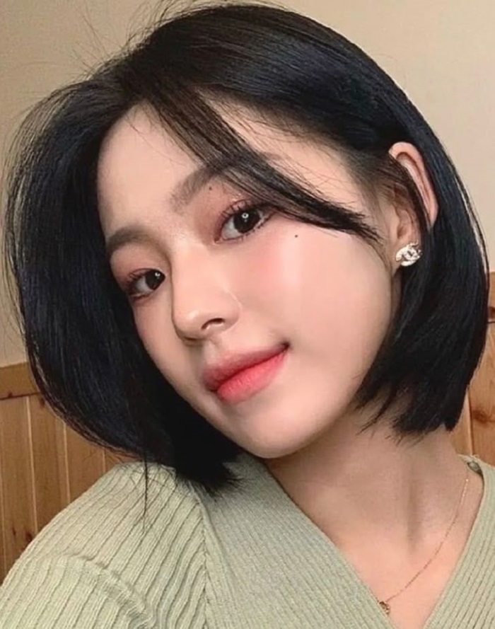 ảnh tóc ngang vai siêu cute