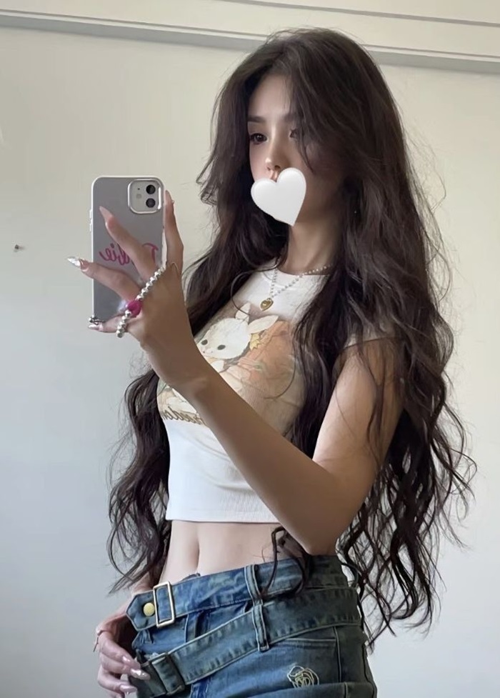 ảnh tóc uốn cute nhất