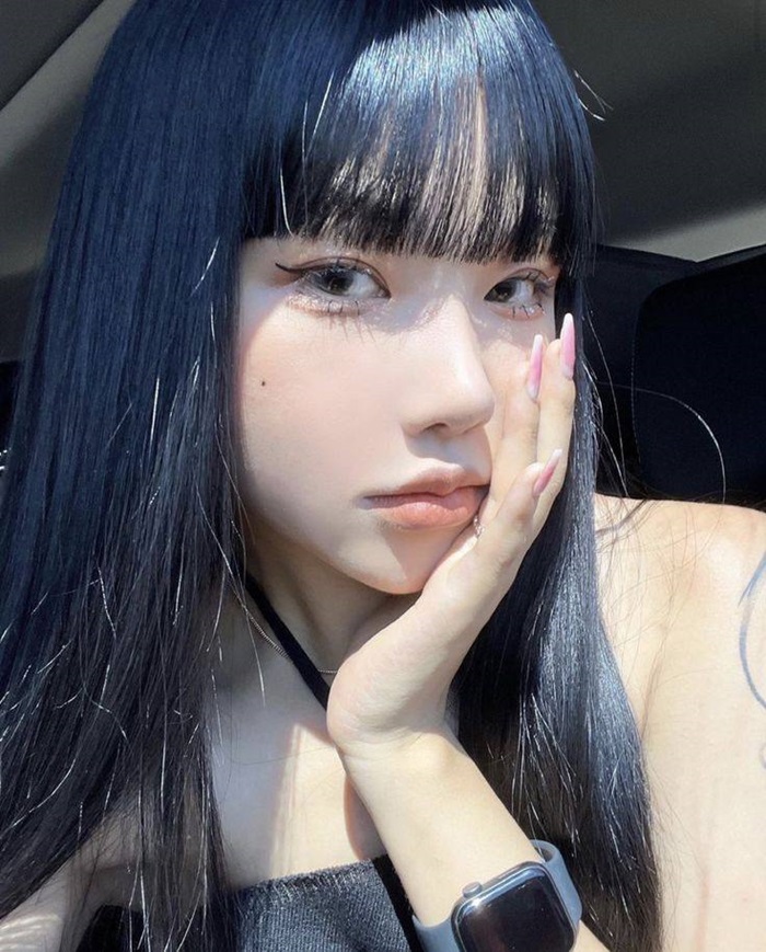 ảnh tóc xanh đen ngầu