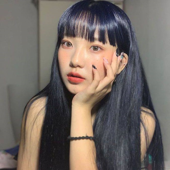ảnh tóc xanh đen siêu ngầu