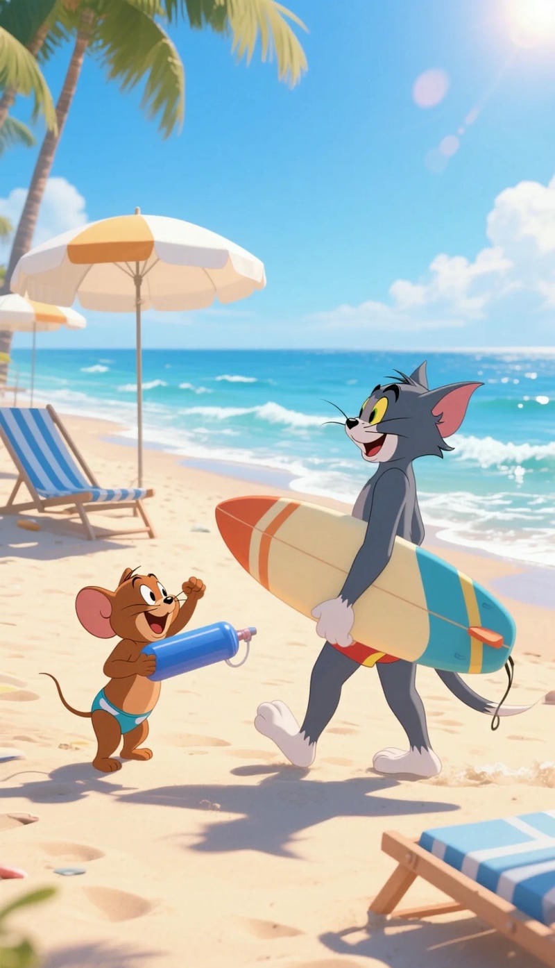 ảnh tom và jerry siêu cute