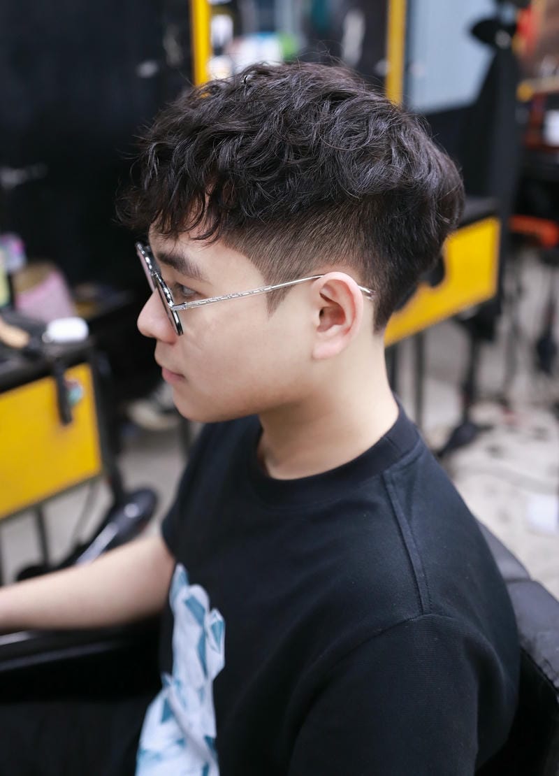 ảnh uốn tóc layer nam đẹp