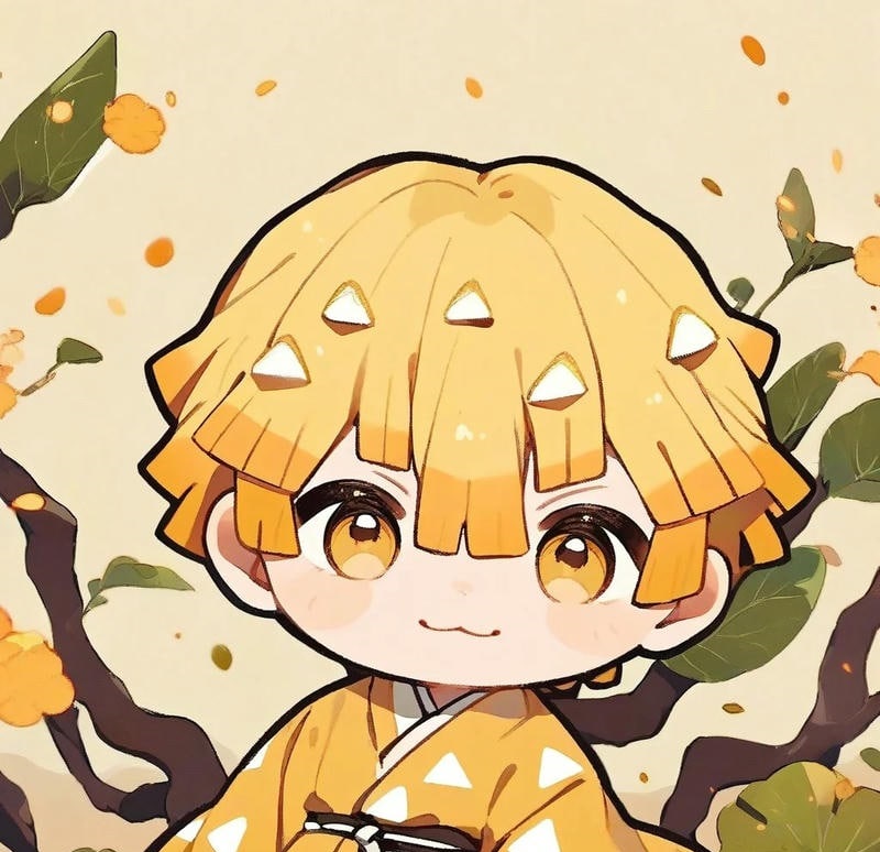ảnh zenitsu cute chibi 4k
