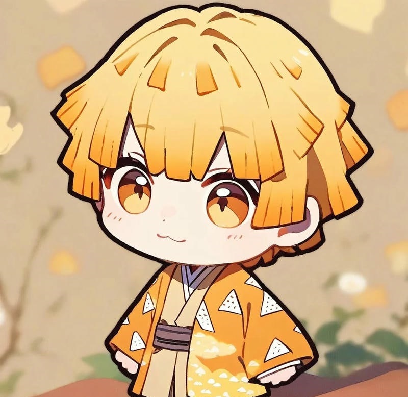 ảnh zenitsu cute chibi