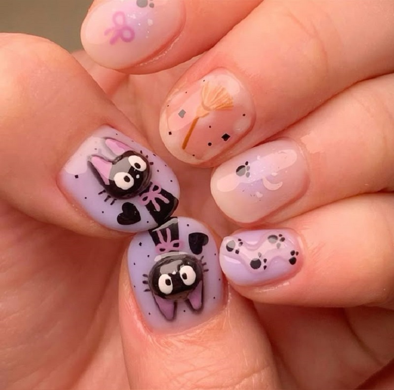 hình ảnh nail con mèo 2