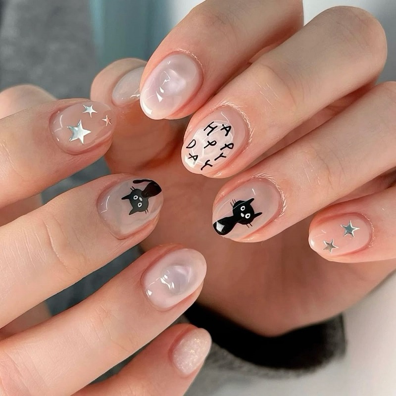 hình ảnh nail con mèo 3