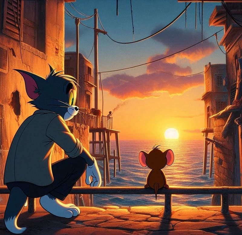 hình ảnh tom và jerry cực yêu