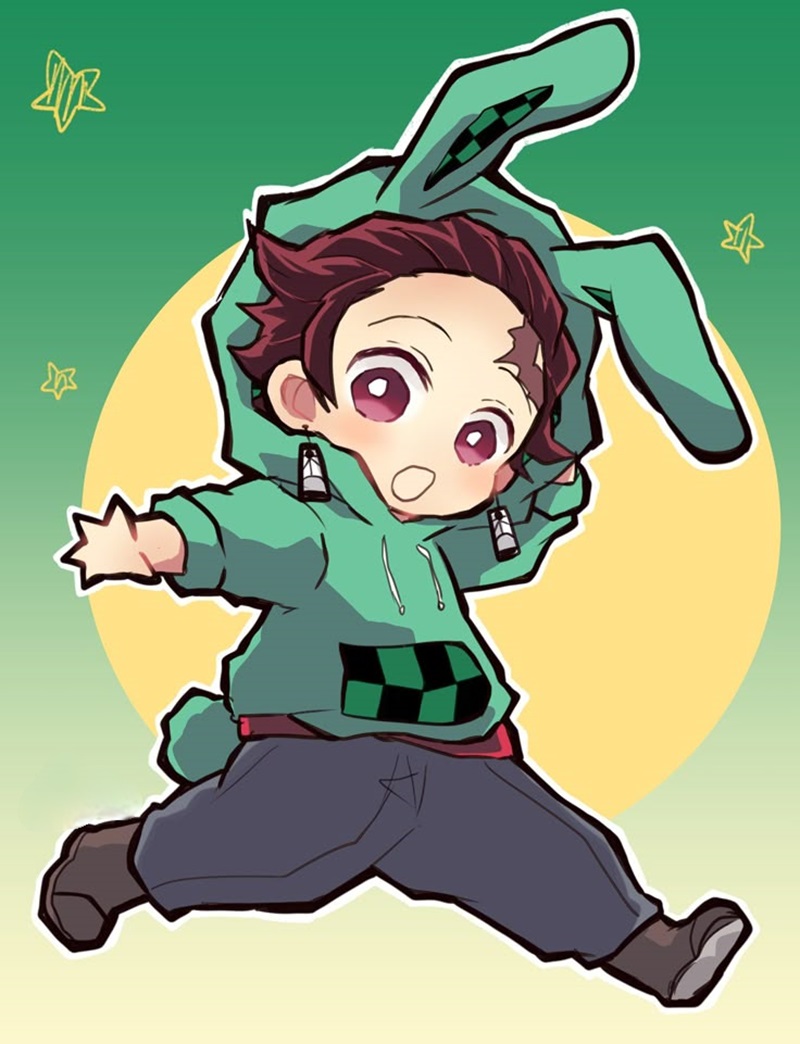 hình tanjiro cute xinh