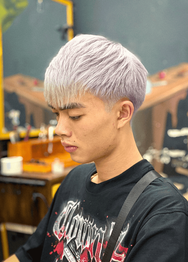 layer bung nhuộm trắng