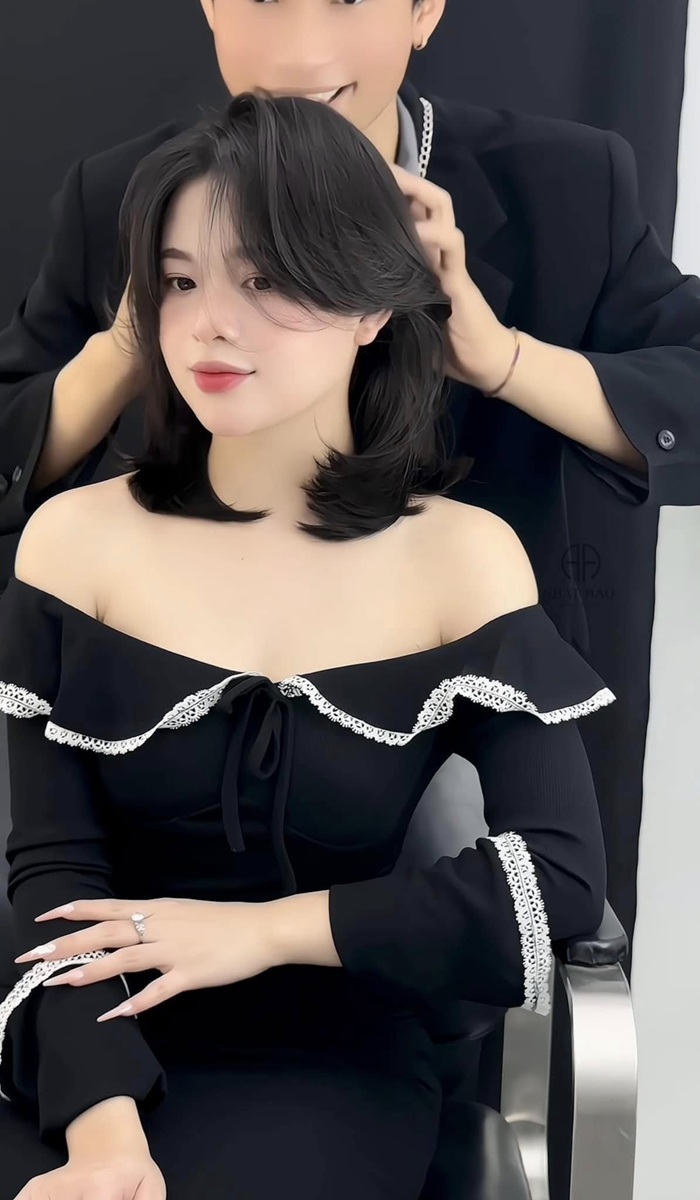 layer ngắn cho gái mặt tròn
