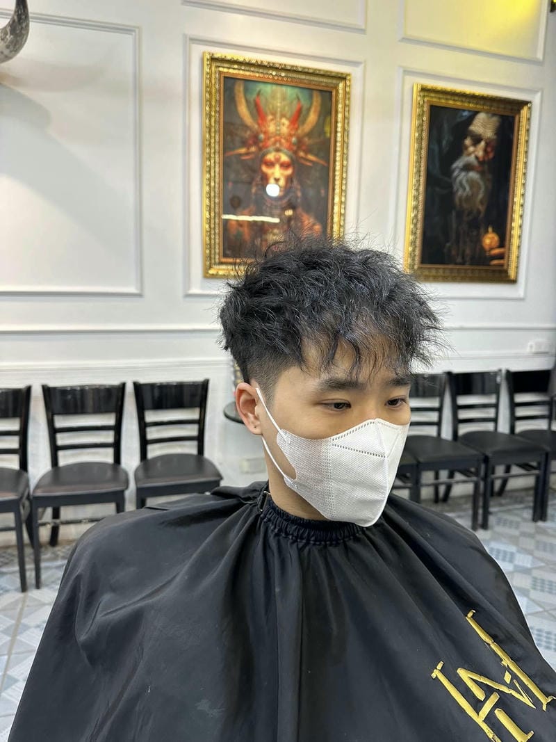 layer rối che mặt