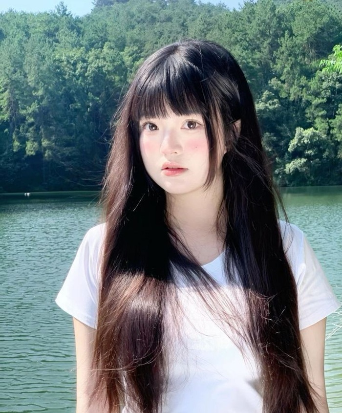 mái ngố cho nữ tóc dài