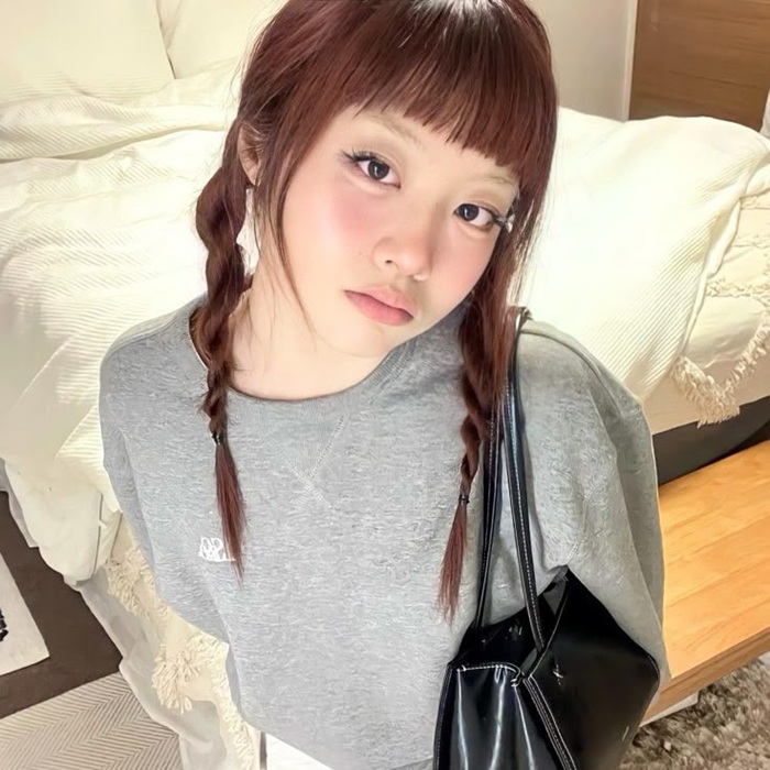 mái ngố tết tóc
