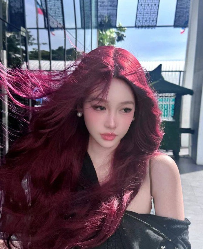 màu phúc bồn tử siêu xinh