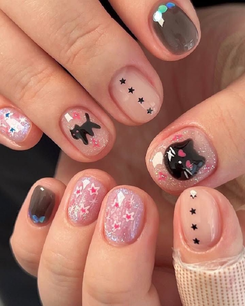 nail con mèo 1