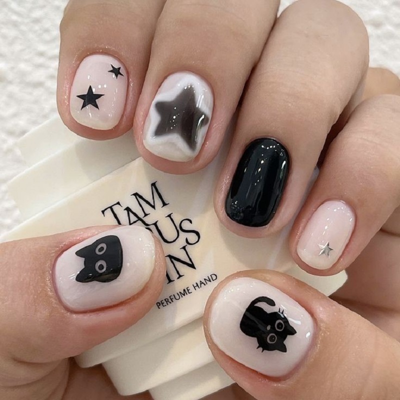 nail con mèo 2