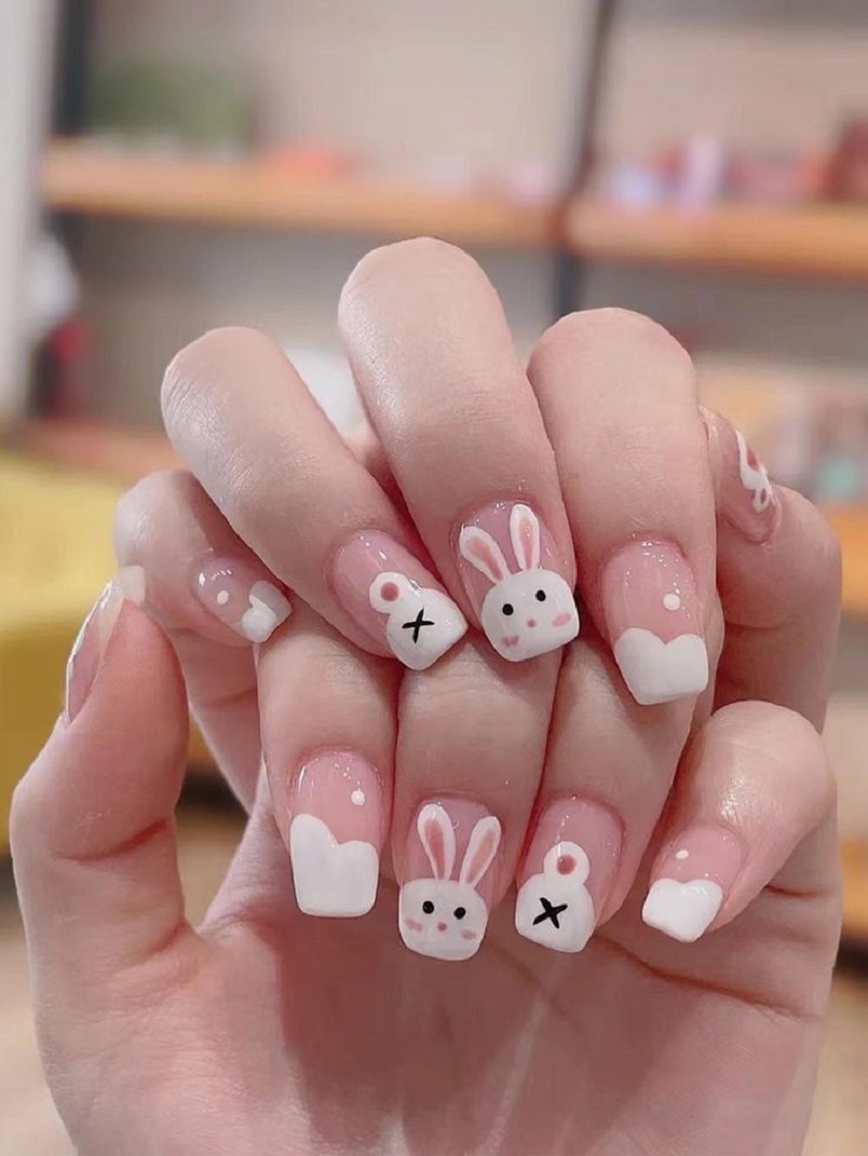 nail con thỏ 2