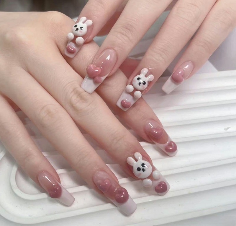 nail con thỏ 3
