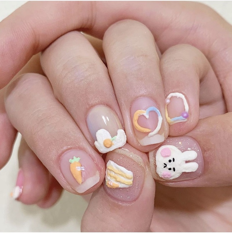 nail con thỏ 4
