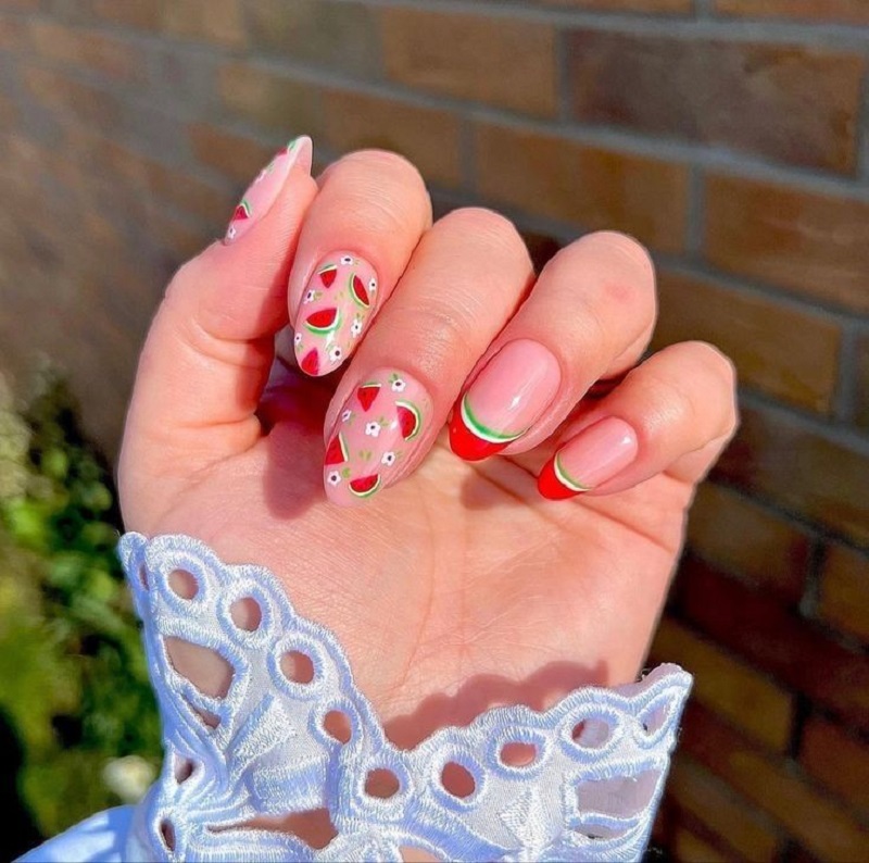 nail dưa hấu 2