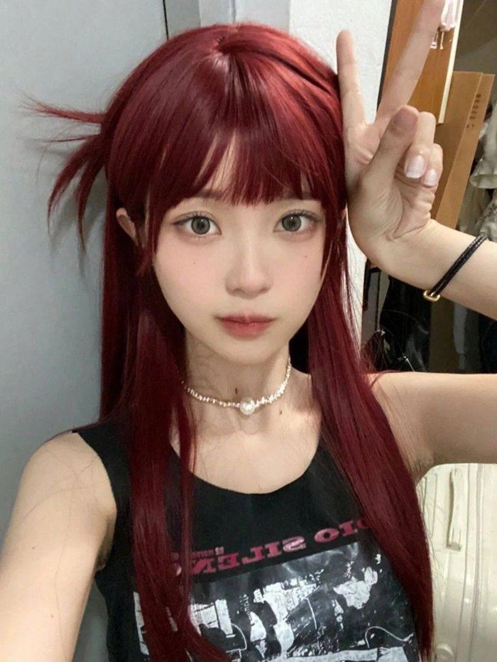 nâu đỏ cherry chất