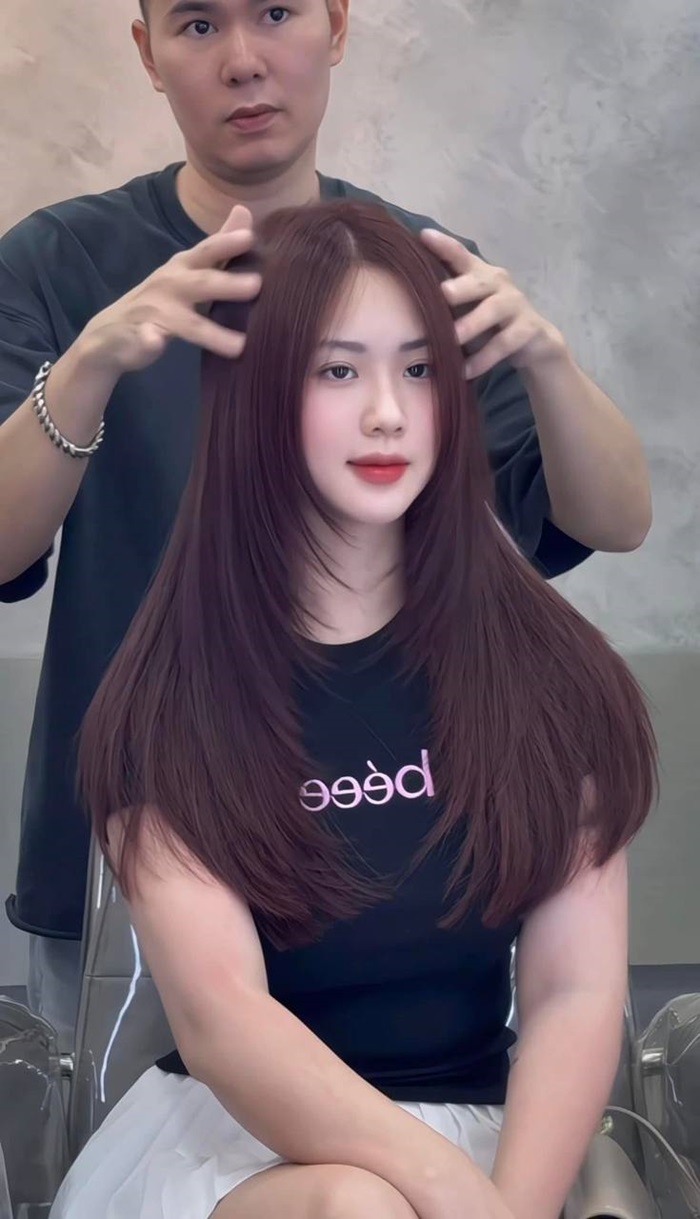 nâu đỏ cherry cực ngầu