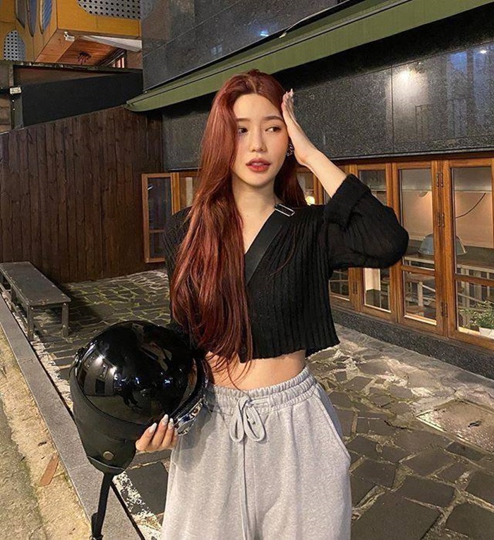 nâu đỏ cherry cute nhất