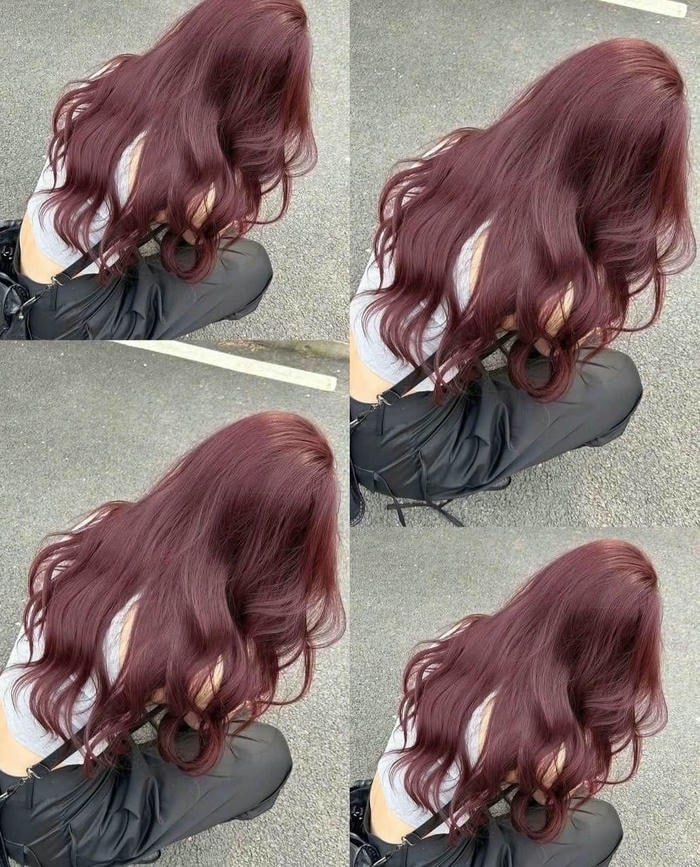 nâu đỏ cherry ngầu nhất