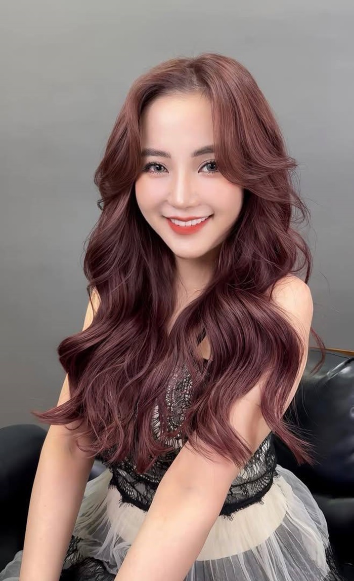 nâu đỏ cherry xinh nhất
