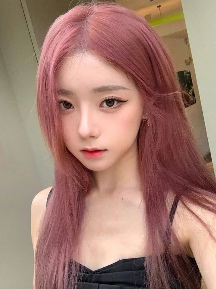 tóc hồng siêu cute