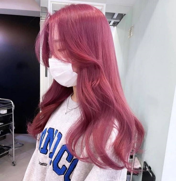 tóc hồng siêu dễ thương