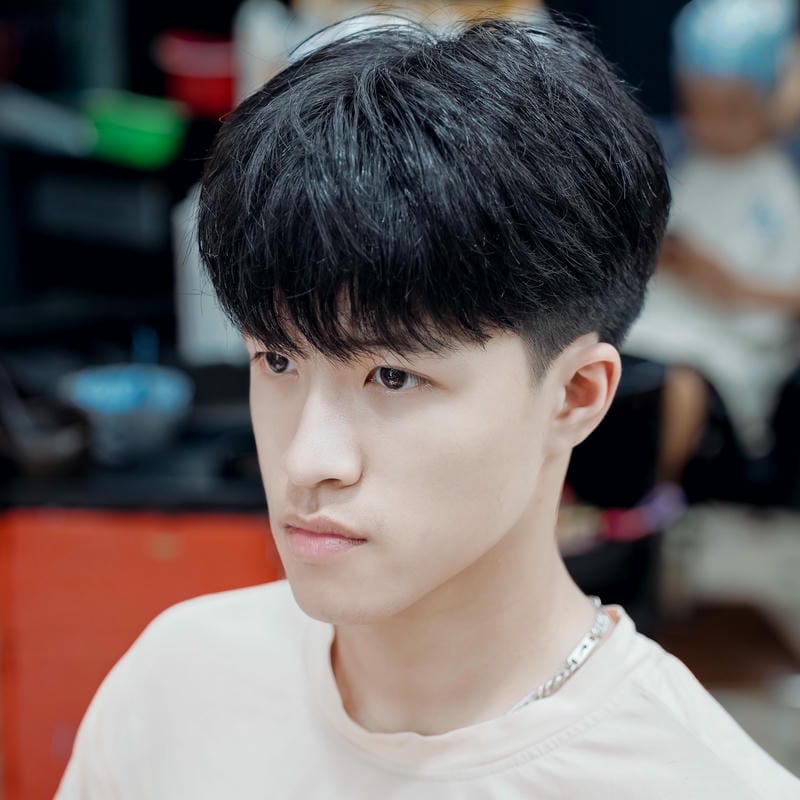 tóc layer nam cho mặt dài