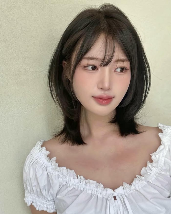 tóc mái cực cute