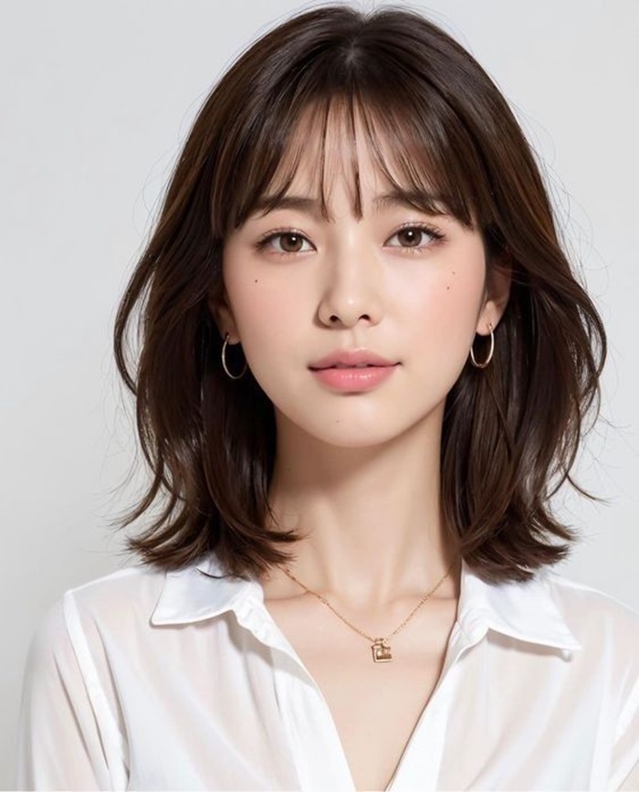 tóc mái siêu xinh