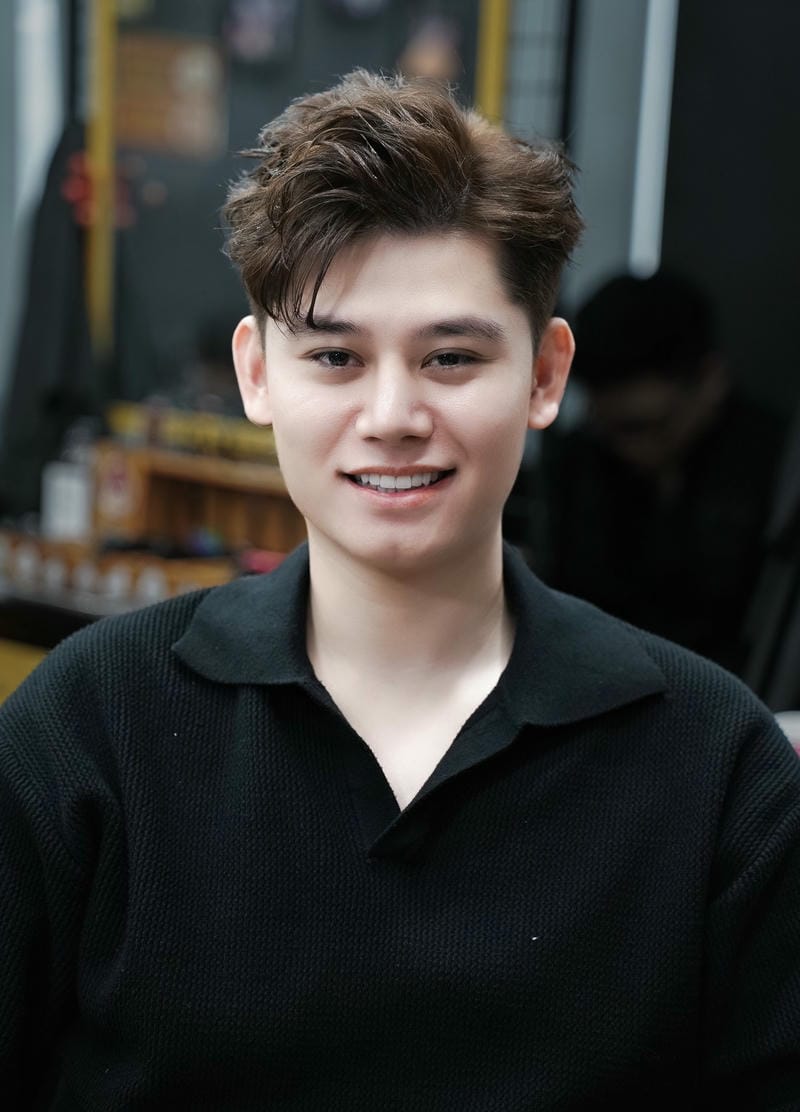 tóc nam chia ngôi