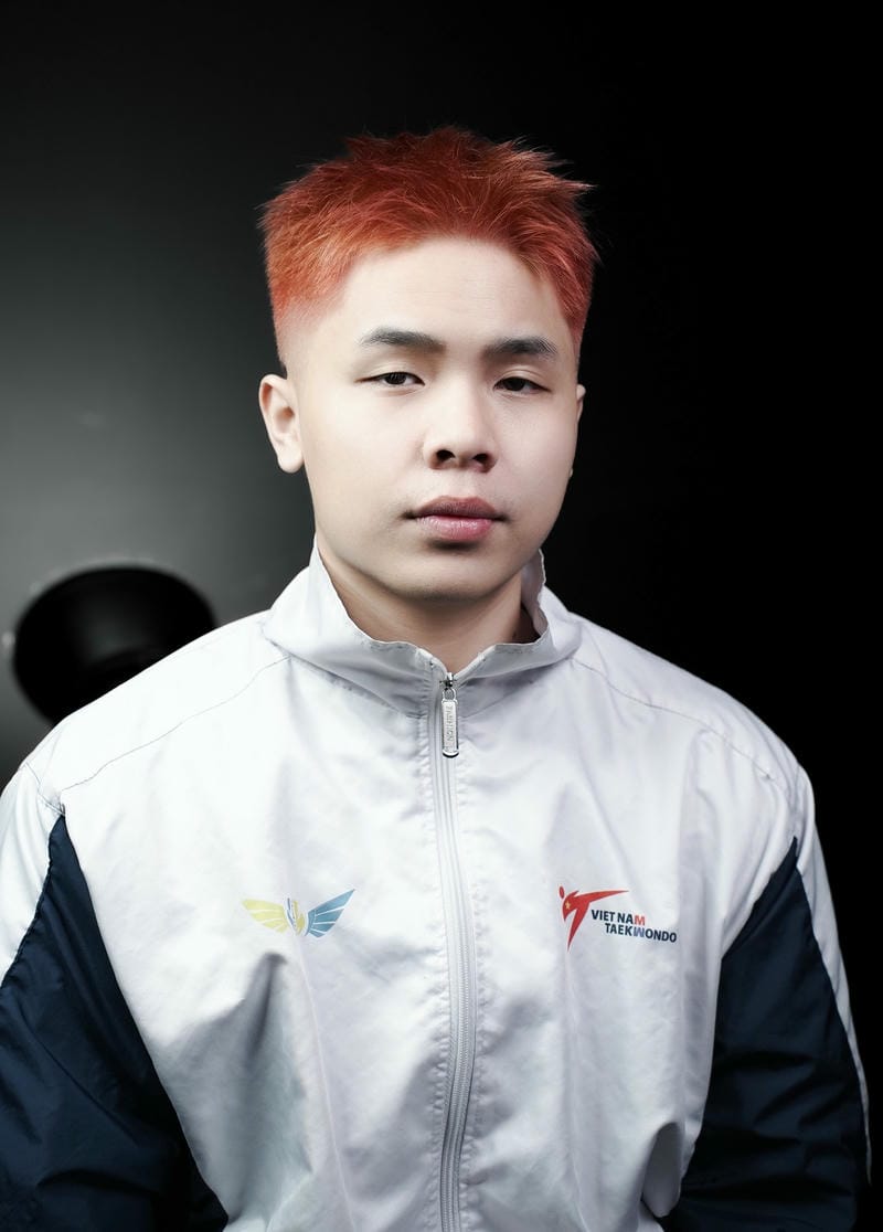 tóc nam nhuộm cam