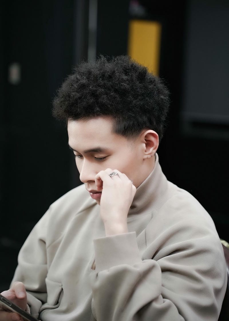 tóc nam xù